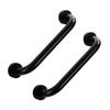 minkissy 2-Pack Non-Slip Bathroom and Bathtub Grab Bars, Wall-Mounted Aluminum, Black view 1