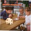 Happyyami Brown Wooden Hamster House for Small Pets view 2