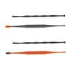 2-Piece Set of Double-Sided Silicone Ear Spoons with Spiral Design for Ear Cleaning view 1
