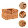 Handwoven Khaki Tissue Holder for Bathroom view 2