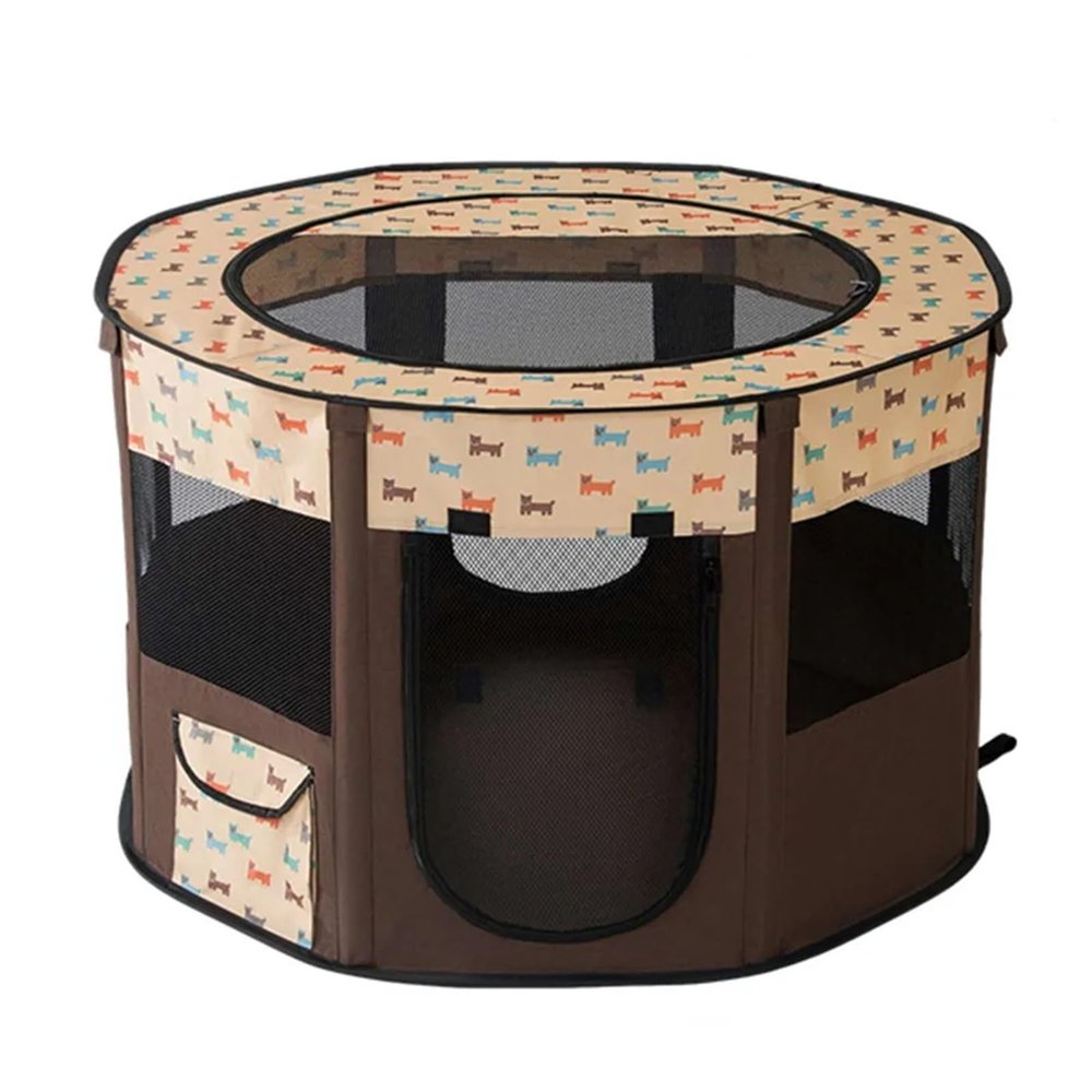 Pet Tent for Cats and Dogs, Portable, Octagonal