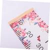 ibasenice Wooden and Canvas Growth Chart with Rose Pattern view 3