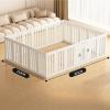 YPDOPORA Dog Gate and Pet Playpen, Freestanding Extra-Tall Dog Fence with Walk-Through Door view 2