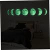 Glow-in-the-Dark Moon Wall Sticker with Moon Phases for Children's Rooms view 2
