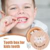 Baby Tooth Holder, Wooden Keepsake Box for Lost Teeth, Safe Tooth Storage for Children, First Tooth Keepsake for Boys and Girls view 2