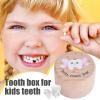 Baby Tooth Holder, Wooden Keepsake Box for Lost Teeth, Safe Tooth Storage for Children, First Tooth Keepsake for Boys and Girls view 3