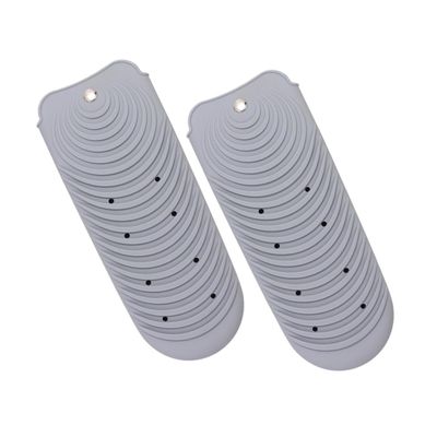 Silicone Heat-Resistant Mat for Flat Irons, 2 Pieces, Travel Case