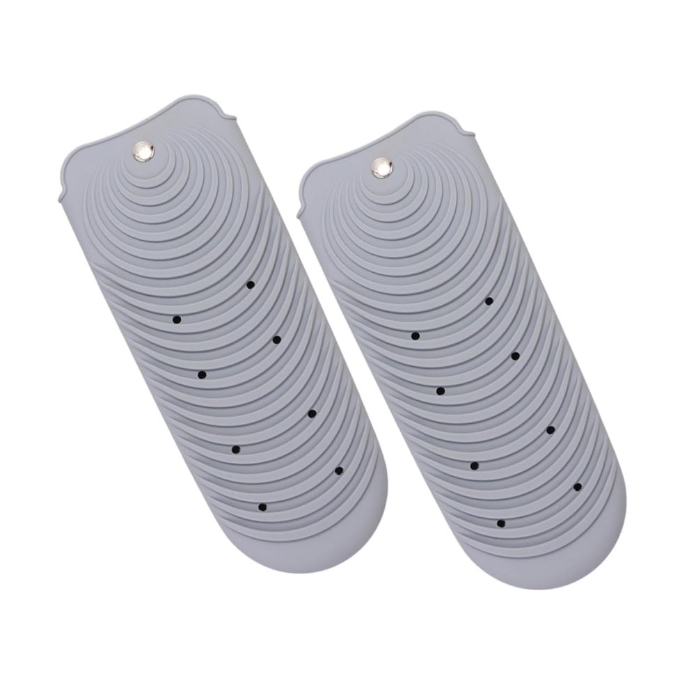 Silicone Heat-Resistant Mat for Flat Irons, 2 Pieces, Travel Case
