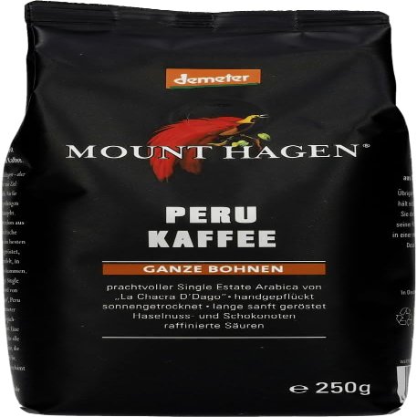 Demeter Peru Roasted Coffee, Whole Bean, 18 x 250 g