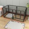 YPDOPORA Heavy-Duty Portable Pet Playpen, Dog Fence with Additional Fastening Hardware for Indoor Use, Black, 7XL view 2