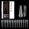 120PCS Clear Full-Coverage Dual Forms for Gel and Acrylic Nail Extensions view 1