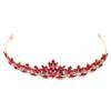 Bridal Rhinestone Headband with Red Stones view 1