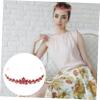 Bridal Rhinestone Headband with Red Stones view 4