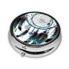 Round 3-Compartment Weekly Pill Organizer with Dream Catcher Design view 4