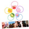 KOMBIUDA Cute Hair Tie Set with Flower Girl Hair Ties and Elastic Ponytail Holders for Women and Girls view 2