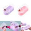 30-Hole Nail Drill Bit Storage Box with Cleaner view 2