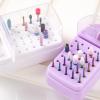 30-Hole Nail Drill Bit Storage Box with Cleaner view 3