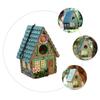 Decorative Resin Birdhouse for Hanging in the Garden and Yard view 3