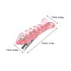 FRCOLOR Fishbone Hair Clips, Versatile Plastic and Metal Hair Accessories, Small Crocodile Clips, 4-Pack, Pink, for Thin Hair and Teen Girls view 2