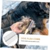 BESPORTBLE Stainless Steel Pet Hair Comb with Wooden Handle, Double-Sided view 3