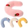 Happyyami 4-Piece U-Shaped Pet Neck Pillow, Soft Indoor Cat Sleeping Pillow for Small and Senior Pets view 1
