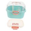 Alipis Baby Bottle Drying Rack with Lid, Dustproof PP Storage Box, Portable Holder for Travel, Ice Cube Tray view 1