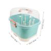 Alipis Baby Bottle Drying Rack with Lid, Dustproof PP Storage Box, Portable Holder for Travel, Ice Cube Tray view 2