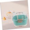 Alipis Baby Bottle Drying Rack with Lid, Dustproof PP Storage Box, Portable Holder for Travel, Ice Cube Tray view 4