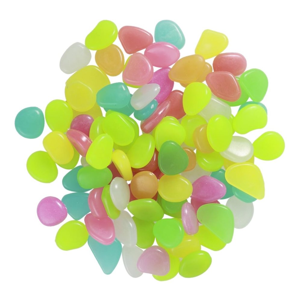 Sosoport Glow Pebbles - 100 pcs Mixed Colors
