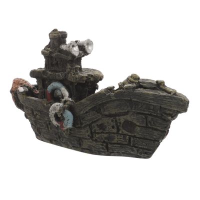 BESPORTBLE Aquarium Ship Model Decoration