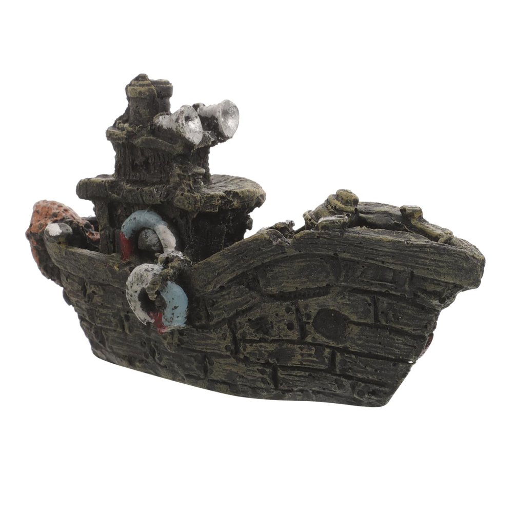 BESPORTBLE Aquarium Ship Model Decoration