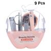 FOMIYES Multifunctional Stainless Steel Nail Scissors, 9-Piece Set with Storage Case for Precise Manicure and Nail Care view 2