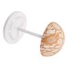 MUSISALY Height-Adjustable Plastic Wig Stand, Milk Coffee, Lace Wig Head Holder for Styling, Storage and Drying view 1