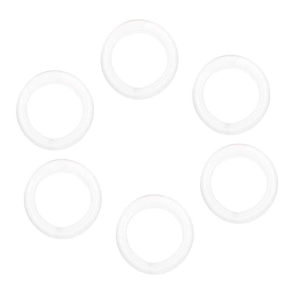 VILLFUL 6-Piece Flexible Silicone Scissors Finger Rings