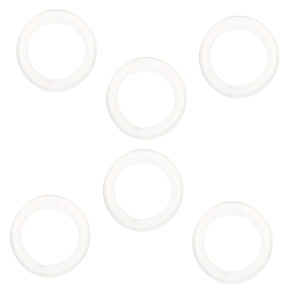 Silicone Scissor Finger Rings, White, Pack