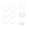 Silicone Scissor Finger Rings, White, Pack view 3