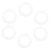 Silicone Scissor Finger Rings, White, Pack view 4