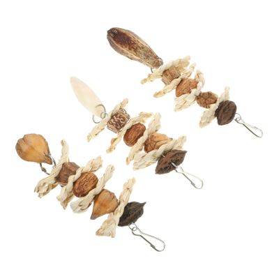 Supvox 3-Piece Hanging Chew Toy for Birds