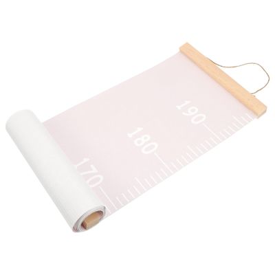 Removable Wooden and Felt Fabric Growth Chart for Children, Pink