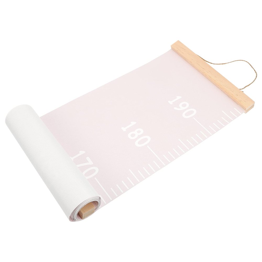 Removable Wooden and Felt Fabric Growth Chart for Children, Pink
