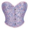 Short-Torso Waist Trainer Corset Bustier Crop Tank Top, Red, Short XXL view 2