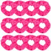 KICOSY Hot Pink Satin Scrunchies for Women and Girls, 12-Pack view 1