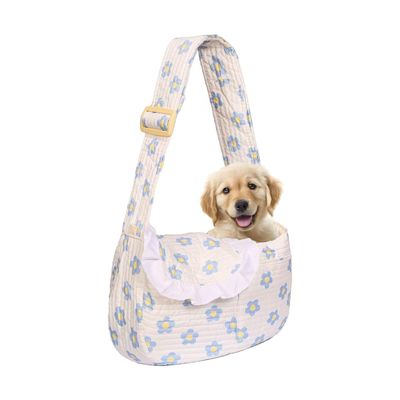 YHSHYZH Floral Dog Carrier Sling for Cats and Small Dogs, 1.4