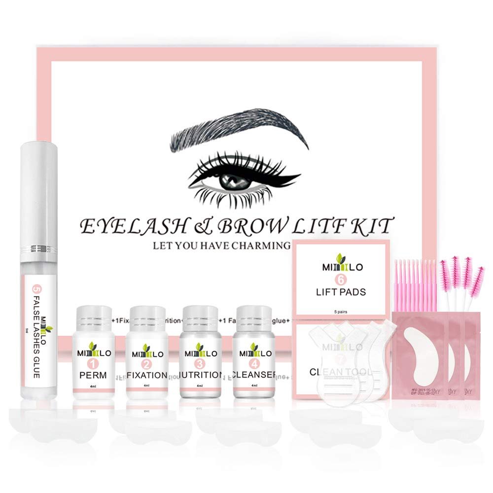 Lash and Brow Lift Kit, Professional DIY Lash Perm and Brow Lamination Kit