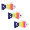 BESPORTBLE 3-Piece Fish-Shaped Sisal Cat Scratching Boards view 1