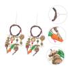 Supvox Hanging Rabbit Chew Toy, 2-Piece Wooden Set view 2