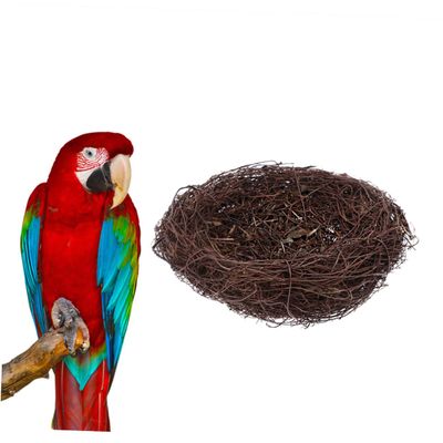 Supvox Parrot Nesting Bed, 15 cm Rattan Bird Cage Accessory