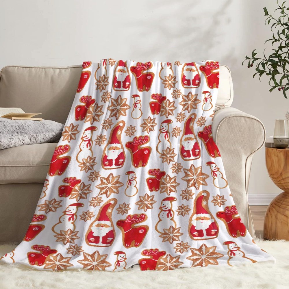 Kevcer Santa Claus Baby Blanket, Super Soft Fleece Throw, XS, 30 x 40 in