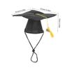 BESTonZON 2-Pack Pet Graduation Caps in Black view 2