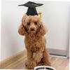 BESTonZON 2-Pack Pet Graduation Caps in Black view 4